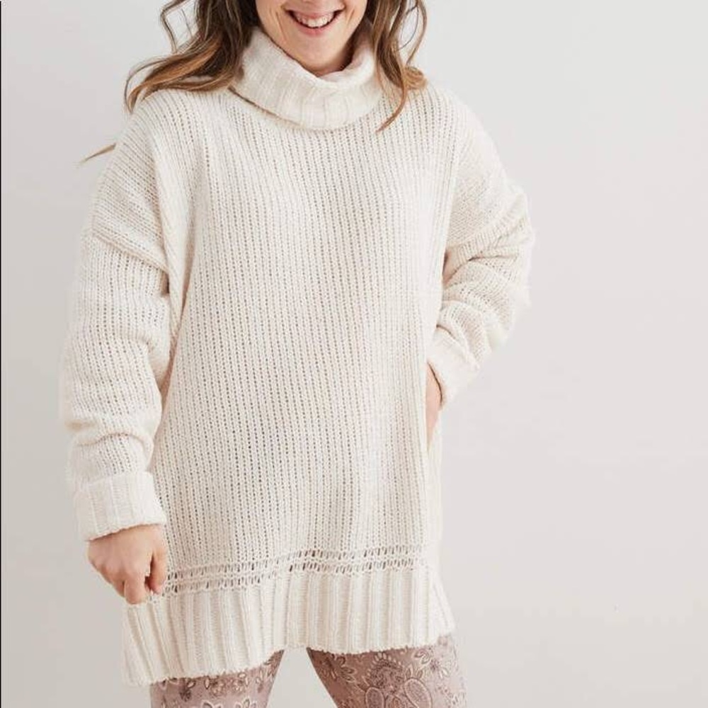 Aerie Oversized Chenille Turtleneck Sweater